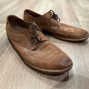 Men's Boemos brown suede brogues, size 11